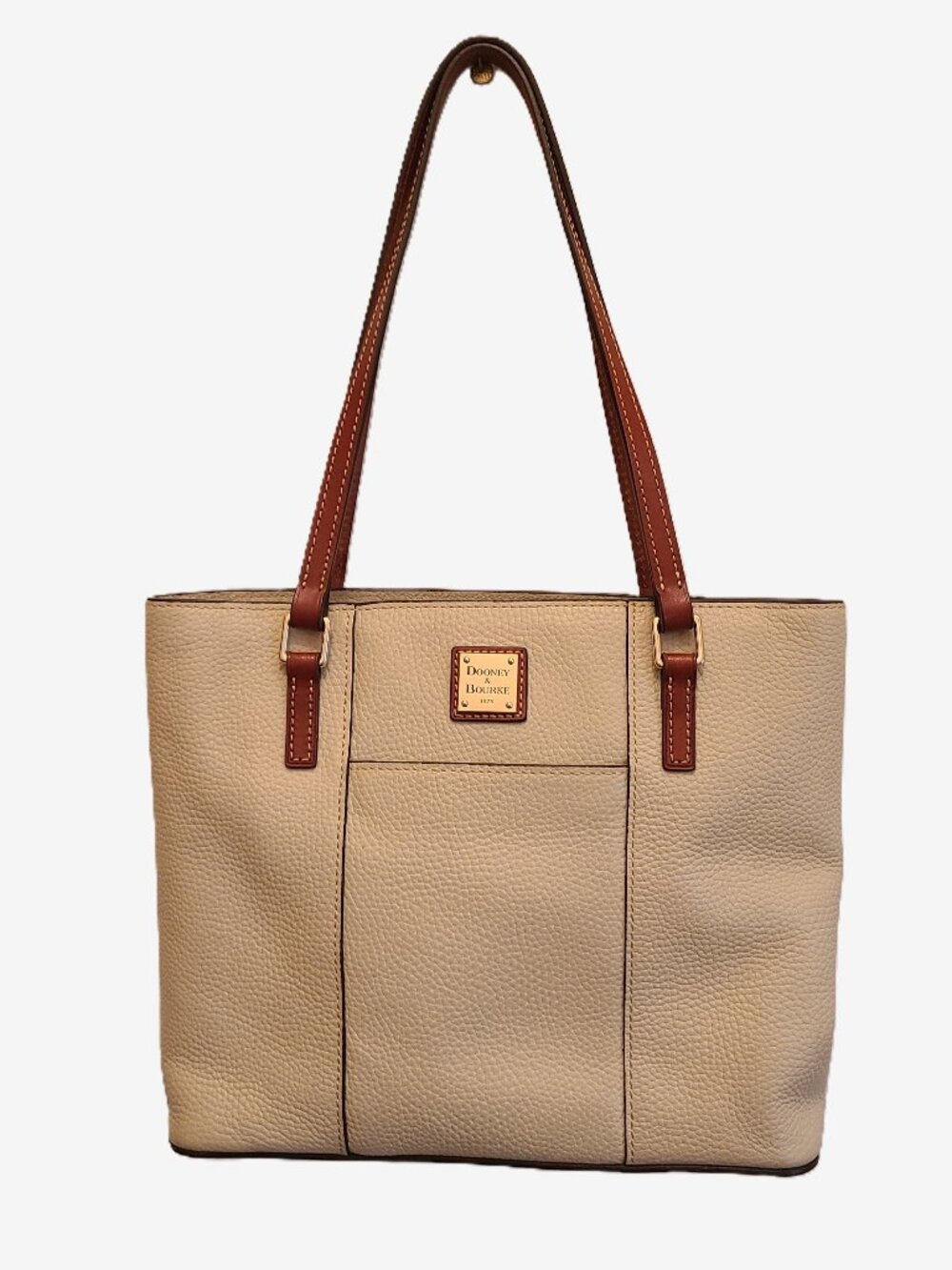 Dooney & Bourke Pebble Grain Lexington Shoulder Bag Handbag Bone Tan